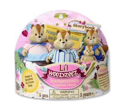 Изображение 3 Игровая фигурка Lil Woodzeez Семья Бурундуков - 6158M