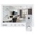 Зображення  Домофонна система Seven DP-7571/07Kit White, Колір (домофон + панель): білий + срібний