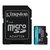 Зображення  Карта пам`яті Kingston Canvas Go! Plus microSDXC 256GB UHS-I/U3 Class 10 + SD-адаптер - SDCG4/256GB