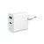 Изображение  Зарядное устройство Gembird TA-UC-PDQC20L-W-01 (1USBх3A 18W + 1USB-Cх3A 20W) White