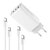 Изображение 6 Зарядное устройство ColorWay GaN Mini 65W PD Port PPS USB (USB-2C1A) White + кабель Type-C&Lightning — CW-CHS058PDCL-WT