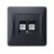 Зображення 2 Розетка Videx Binera CAT3+CAT3 Black Graphite (VF-BNSK2TF3-BG) без заземлення