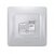 Зображення 2 Розетка Videx Binera CAT6 Silver Silk (VF-BNSK1PC6-SS) без кришки