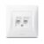 Зображення 2 Розетка Videx Binera CAT6+CAT6 White (VF-BNSK2PC6-W) без кришки