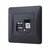 Зображення 3 Розетка Videx Binera CAT6 Black Graphite (VF-BNSK1PC6-BG) без заземлення
