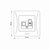 Зображення 5 Розетка Videx Binera CAT6 Cream (VF-BNSK1PC6-CR) без заземлення
