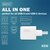 Зображення 5 Зарядний пристрій Digitus GaN 1хUSB-C, 1хUSB-A, 45W (DA-10302)