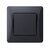 Изображение 2 Выключатель Videx Binera Black Graphite (VF-BNSW1I-BG) без подсветки