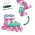 Зображення  для дітей Neon Combo Skates 34-37 Flowers (NC49F4)