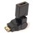 Зображення  Перехідник PowerPlant miniHDMI(AM)-HDMI(AF), 360 degrees, Black — KD00AS1300