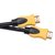 Зображення  Кабель мультимедійний PowerPlant HDMI-HDMI v1.3, 0.75м, black — KD00AS1194