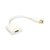 Зображення  Адаптер PowerPlant DisplayPort-HDMI, 0.15м, White — KD00AS1277