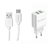 Изображение  Зарядное устройство Florence (2xUSB 2A) White + кабель USB Type-C — FL-1021-WT