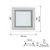 Зображення 2 Світлодіодний LED світильник Horoz Electric Maria-12 6400K White