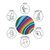 Зображення 5 Тримач Luxe Cube POP 005 Rainbow - 9998866457100