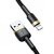 Изображение 3 Кабель Baseus Cafule Cable USB For Lightning 2.4A 1m Gold+Black - CALKLF-BV1
