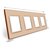 Зображення 3 Рамка для розетки Livolo VL-C7-SR/SR/SR/SR-13 Gold glass