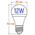 Зображення 2 LED лампочка Hyperlight AL-12W-E27-W на, Потужність: 12 Вт