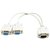 Зображення  Адаптер PowerPlant VGA (M) на 2 VGA (F), 0.2м, White - CA911974
