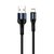Зображення  Кабель ColorWay USB-Lightning, nylon, 2.4А, 1м, Black - CW-CBUL045-BK