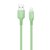 Зображення  Кабель ColorWay USB-Lightning, soft silicone, 2.4А, 1м, Green - CW-CBUL042-GR