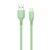 Зображення  Кабель ColorWay USB-microUSB, soft silicone, 2.4А, 1м, Green - CW-CBUM042-GR