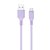 Зображення  Кабель ColorWay USB-microUSB, soft silicone, 2.4А, 1м, Purple - CW-CBUM044-PU
