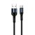 Зображення  Кабель ColorWay USB-USB Type-C, nylon, 2.4А, 1м, Black - CW-CBUC045-BK