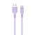 Зображення  Кабель ColorWay USB-USB Type-C, soft silicone, 2.4А, 1м, Purple - CW-CBUC044-PU
