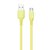 Зображення  Кабель ColorWay USB-USB Type-C, soft silicone, 2.4А, 1м, Yellow - CW-CBUC043-Y
