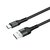 Зображення 2 Кабель ColorWay USB-USB Type-C, nylon, 2.4А, 1м, Black - CW-CBUC045-BK