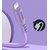 Зображення 3 Кабель ColorWay USB-Lightning, soft silicone, 2.4А, 1м, Purple - CW-CBUL044-PU