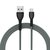 Зображення 3 Кабель ColorWay USB-MicroUSB, braided cloth, 3А, 1м, Gray - CW-CBUM041-GR