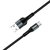 Зображення 4 Кабель ColorWay USB-USB Type-C, nylon, 2.4А, 1м, Black - CW-CBUC045-BK