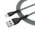 Зображення 5 Кабель ColorWay USB-MicroUSB, braided cloth, 3А, 1м, Gray - CW-CBUM041-GR
