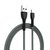 Зображення 6 Кабель ColorWay USB-MicroUSB, braided cloth, 3А, 1м, Gray - CW-CBUM041-GR