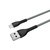 Зображення 7 Кабель ColorWay USB-MicroUSB, braided cloth, 3А, 1м, Gray - CW-CBUM041-GR