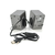 Зображення 2 Акустична система 2.0 Kisonli T-007 USB + 3.5mm, Gray