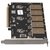 Изображение 2 Frime PCI-E x16 to 5 x M.2 (B Key), JMB585 – ECF-PCIEtoSSD010