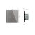 Изображение 4 Сенсорный выключатель Livolo VL-C702-IP-15 Grey glass серое