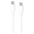 Зображення 2 Кабель 2E USB-C - USB-C, Glow, 60W, 1m, white - 2E-CCCC-WH
