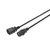 Зображення 3 Кабель живлення Digitus C14-C13 M/F, 1.2m, 0.75qmm, black - AK-440201-012-S