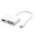 Зображення  Адаптер Ugreen MM123 USB Type-C - HDMI+VGA, White - 30843