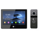 Зображення  Домофонний комплект Neolight Mezzo Hybrid HD KIT B/Graphite сенсорні кнопки, Колір (домофон + панель): чорний + графіт