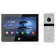 Зображення  Комплект домофону відео (кольоровий) Neolight Mezzo Hybrid HD KIT B/Silver, Колір (домофон + панель): чорний + срібний