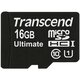 Зображення  Карта пам`яті Transcend Ultimate microSDHC Class 10 16GB - TS16GUSDHC10U1