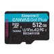 Зображення  Карта пам`яті Kingston Canvas Go! Plus microSDXC 512GB UHS-I/U3 Class 10 - SDCG4/512GBSP