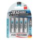 Изображение  Аккумулятор Ansmann AA/HR06 NI-MH 2850 mAh BL 4 шт