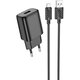 Зображення  Зарядний пристрій Hoco C134A Solid USB + cable USB to Micro 5P Black — 6942007621335
