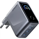 Зображення  Зарядний пристрій Anker GaN Prime Charger 160W, 3xUSB-C, Display Silver (A2687341)